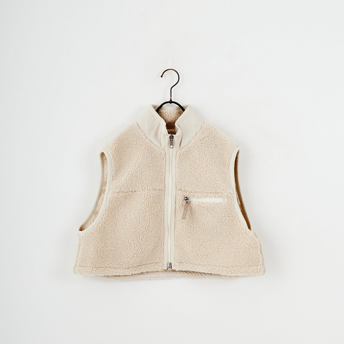 Gymphlex [ジムフレックス] コージーライトボア ショートベスト [GY-A0568BOL] OYSTER WHT