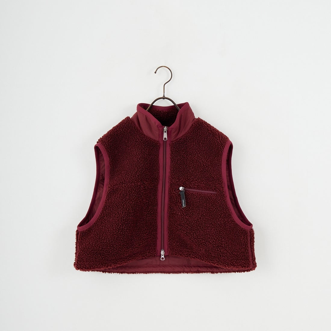 Gymphlex [ジムフレックス] コージーライトボア ショートベスト [GY-A0568BOL] DK.RED