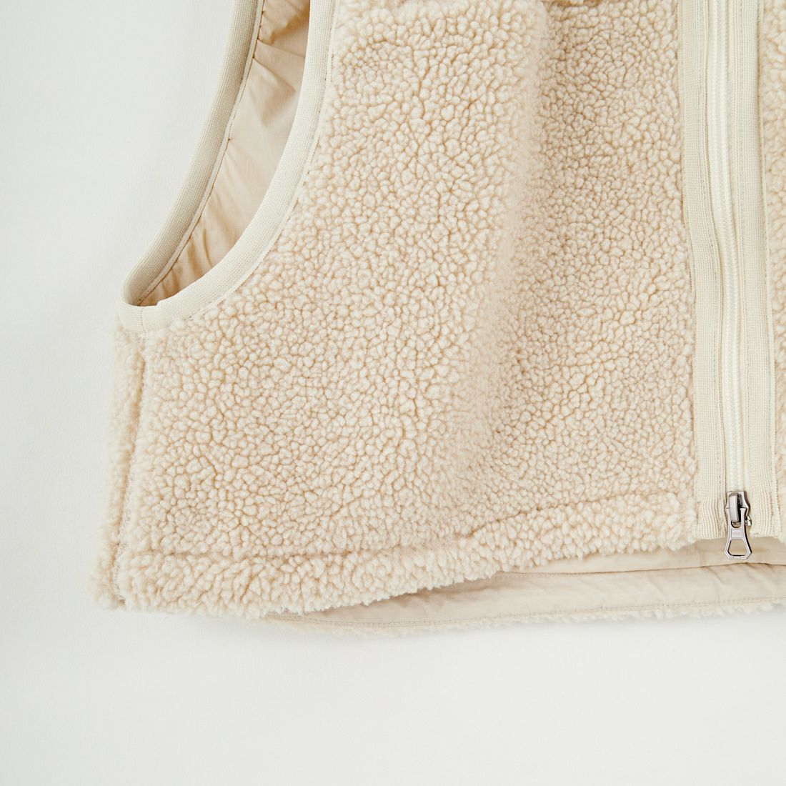 Gymphlex [ジムフレックス] コージーライトボア ショートベスト [GY-A0568BOL] OYSTER WHT