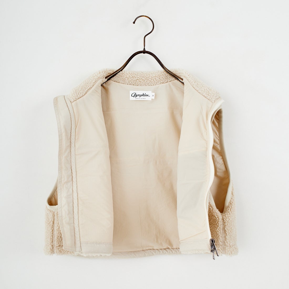 Gymphlex [ジムフレックス] コージーライトボア ショートベスト [GY-A0568BOL] OYSTER WHT