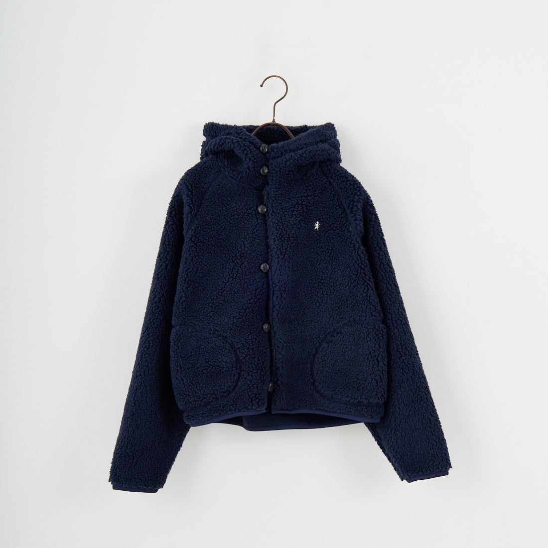 Gymphlex [ジムフレックス] ボアフードショートジャケット [GY-A0725BOA] NAVY