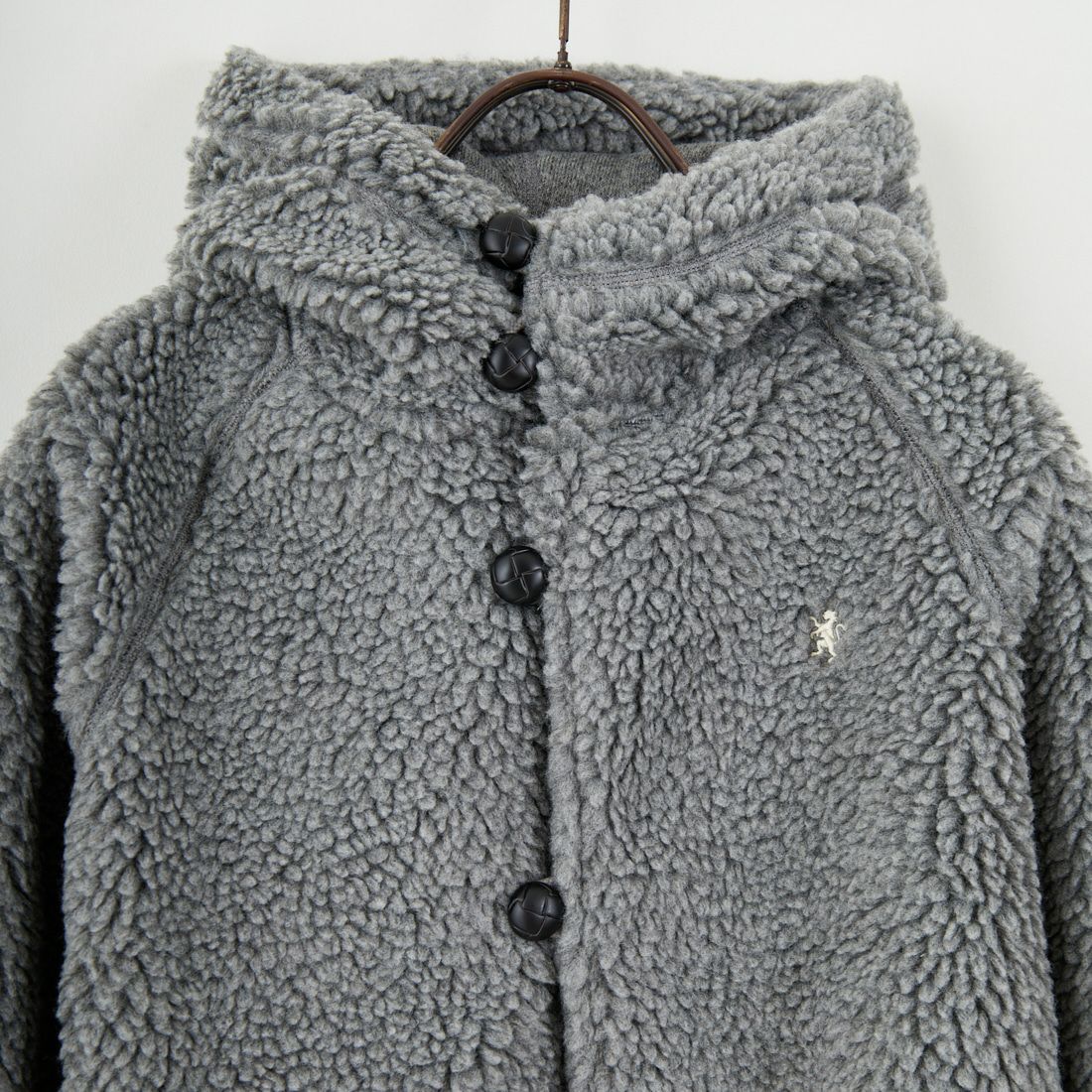 Gymphlex [ジムフレックス] ボアフードショートジャケット [GY-A0725BOA] DK.H.GREY