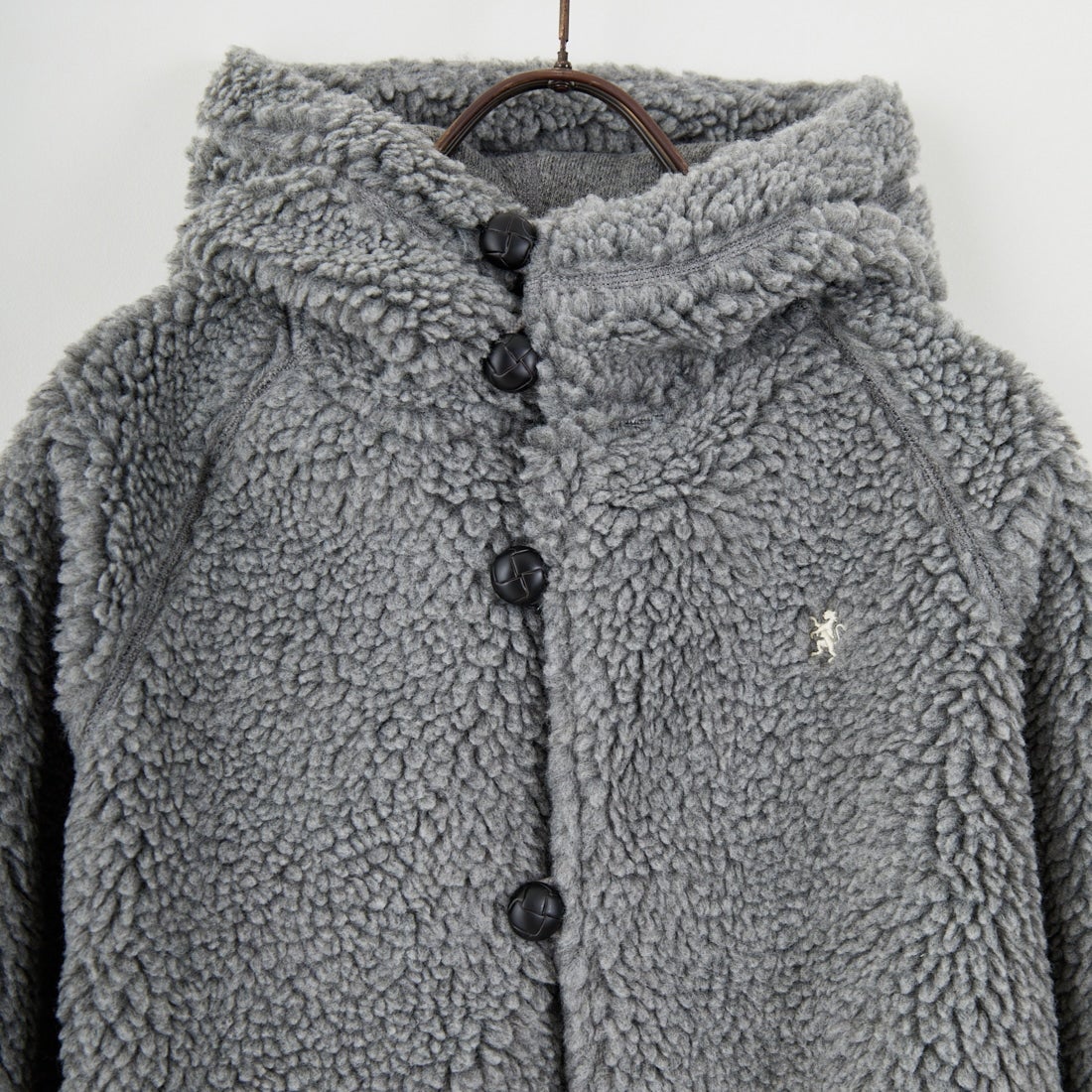 Gymphlex [ジムフレックス] ボアフードショートジャケット [GY-A0725BOA] DK.H.GREY