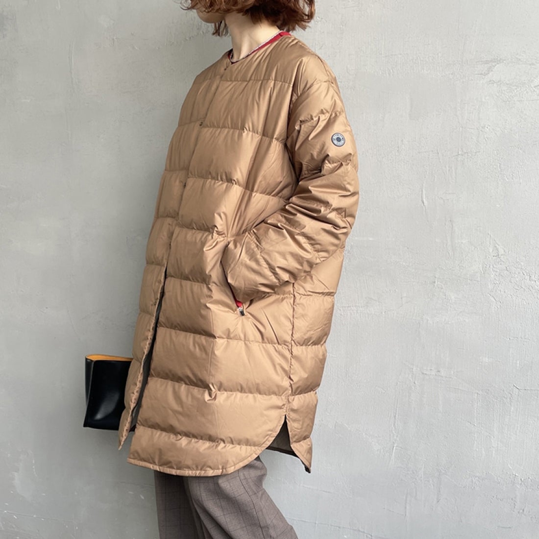 ORCIVAL [オーシバル] ラウンドネックロングコート [OR-A0602DPR