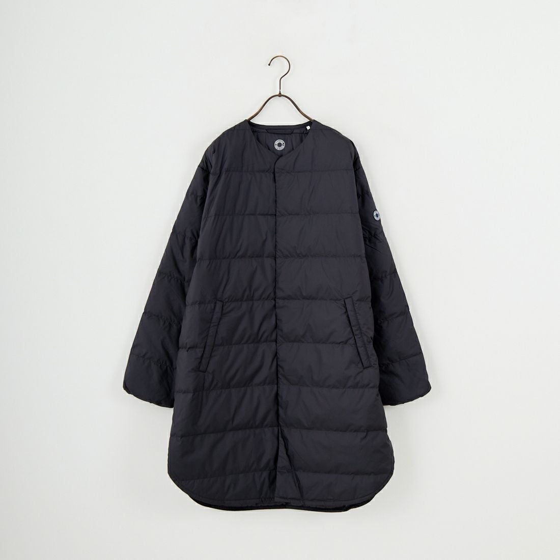 ORCIVAL [オーシバル] ラウンドネックロングコート [OR-A0602DPR] BLACK