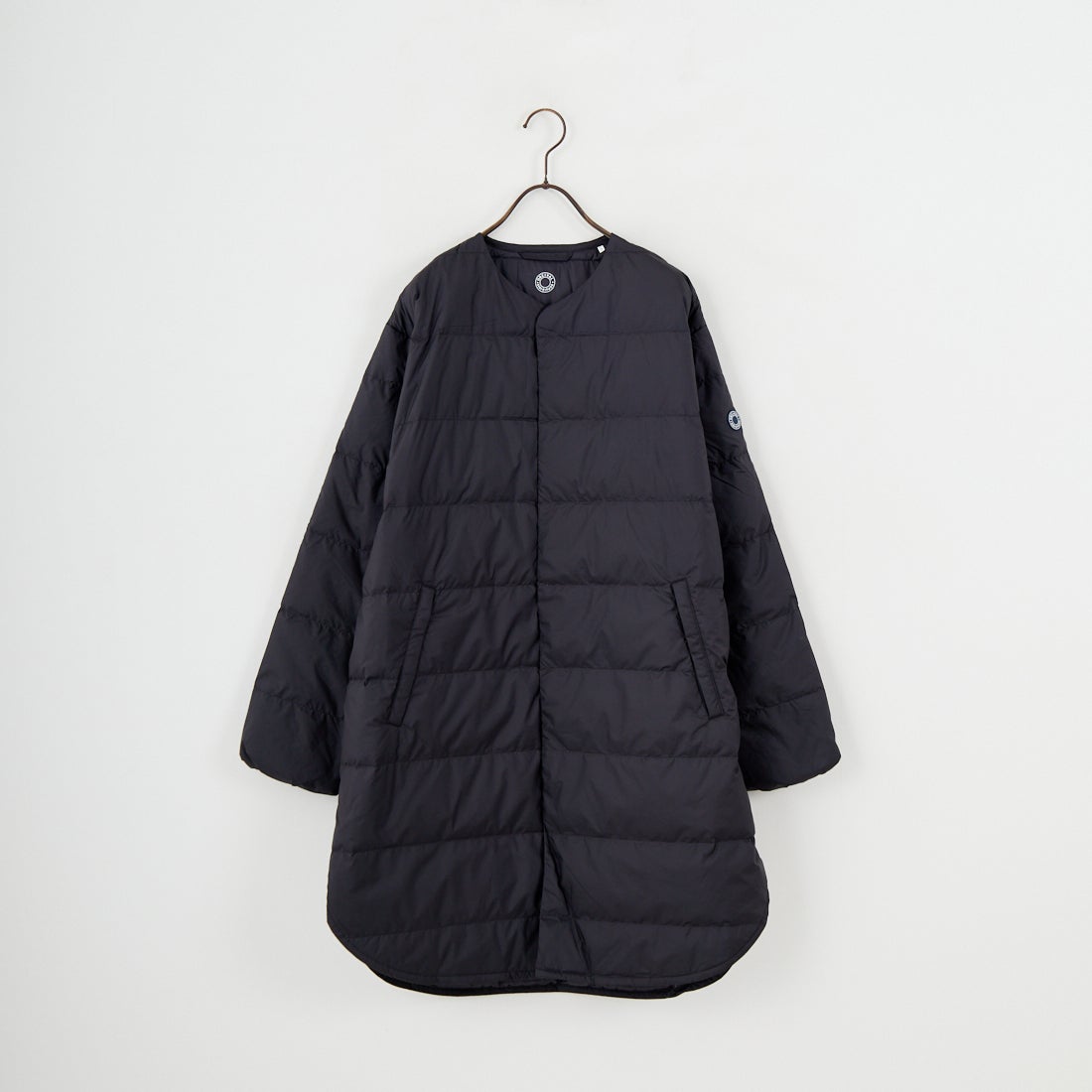 ORCIVAL [オーシバル] ラウンドネックロングコート [OR-A0602DPR] BLACK