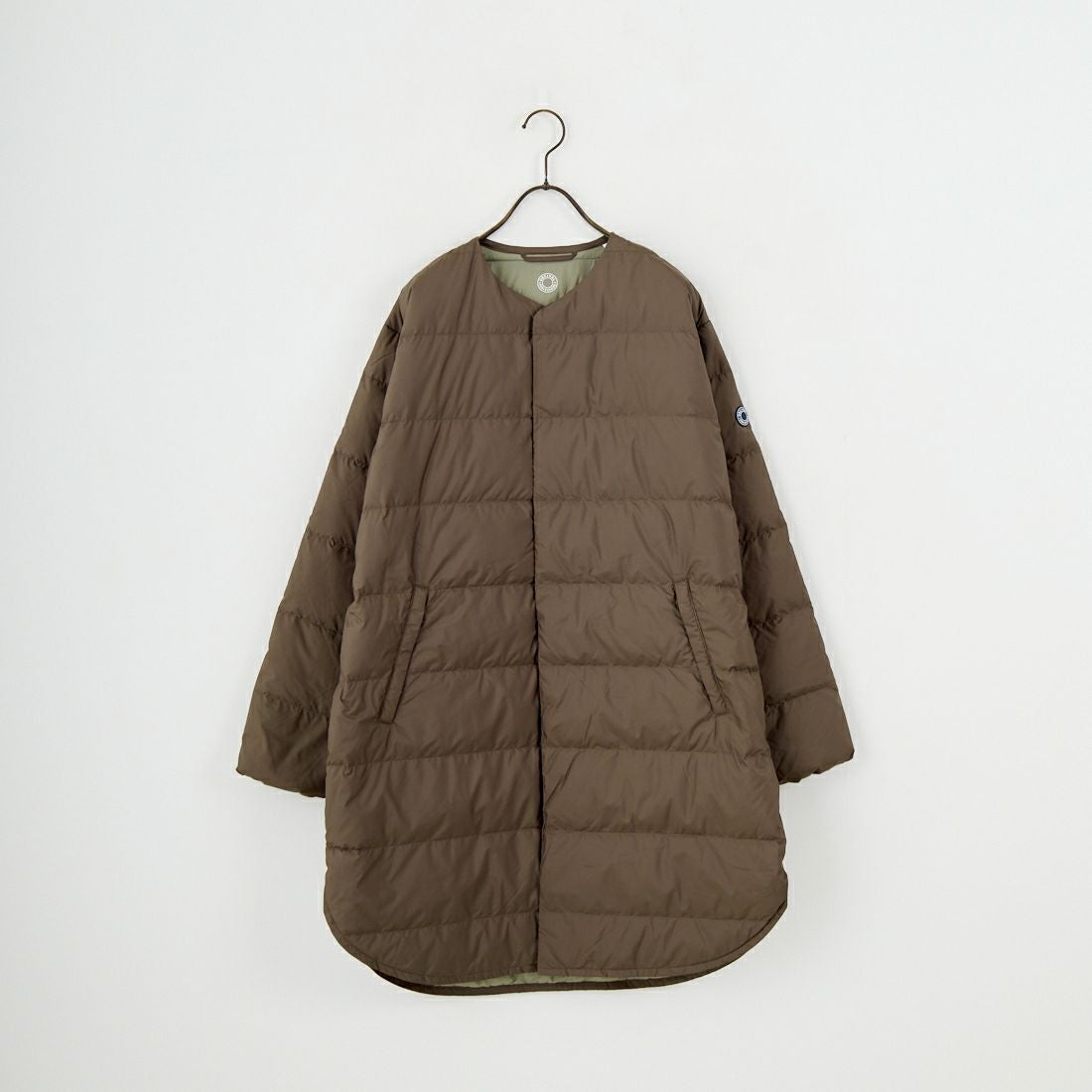 ORCIVAL [オーシバル] ラウンドネックロングコート [OR-A0602DPR] OLIVE GREE