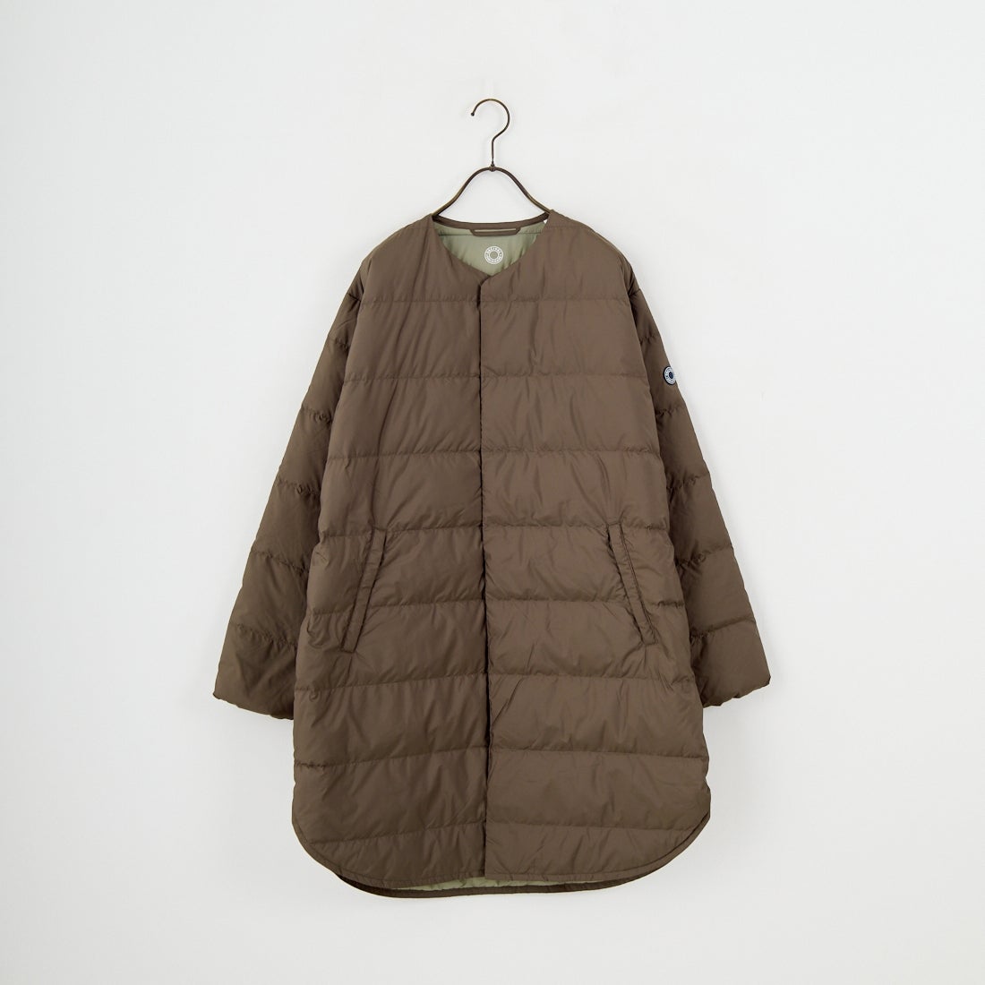 ORCIVAL [オーシバル] ラウンドネックロングコート [OR-A0602DPR] OLIVE GREE