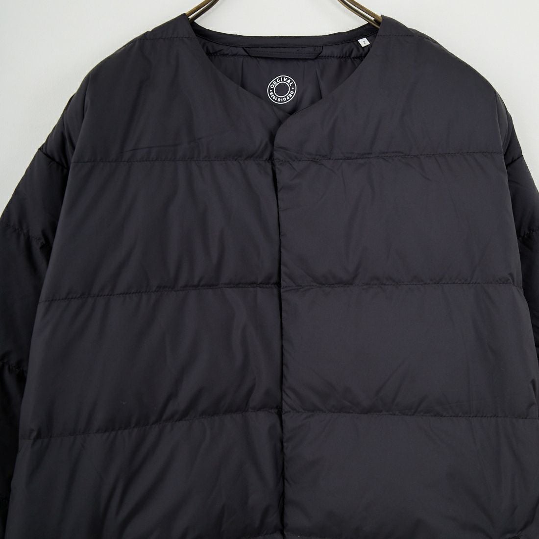 ORCIVAL [オーシバル] ラウンドネックロングコート [OR-A0602DPR] BLACK