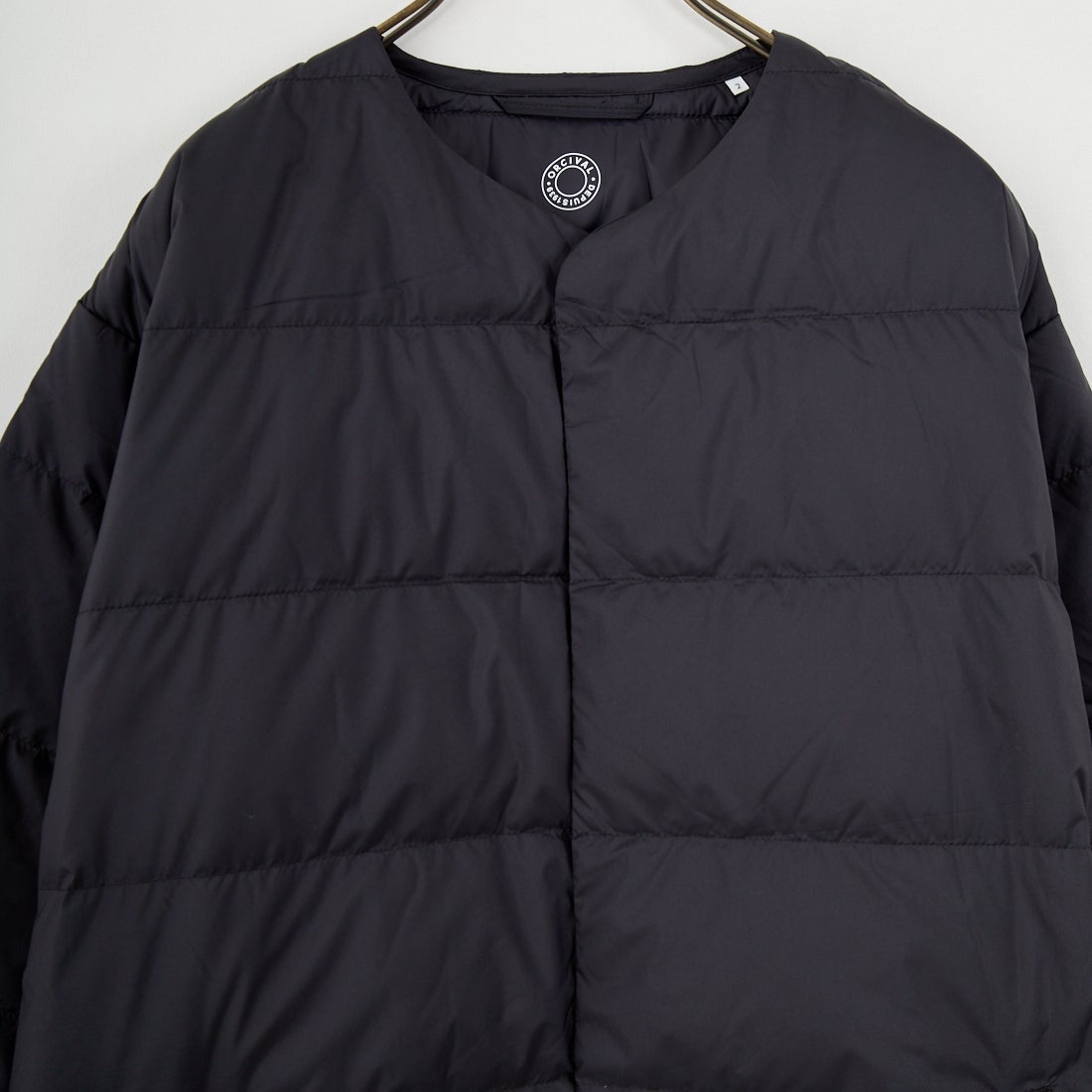 ORCIVAL [オーシバル] ラウンドネックロングコート [OR-A0602DPR] BLACK