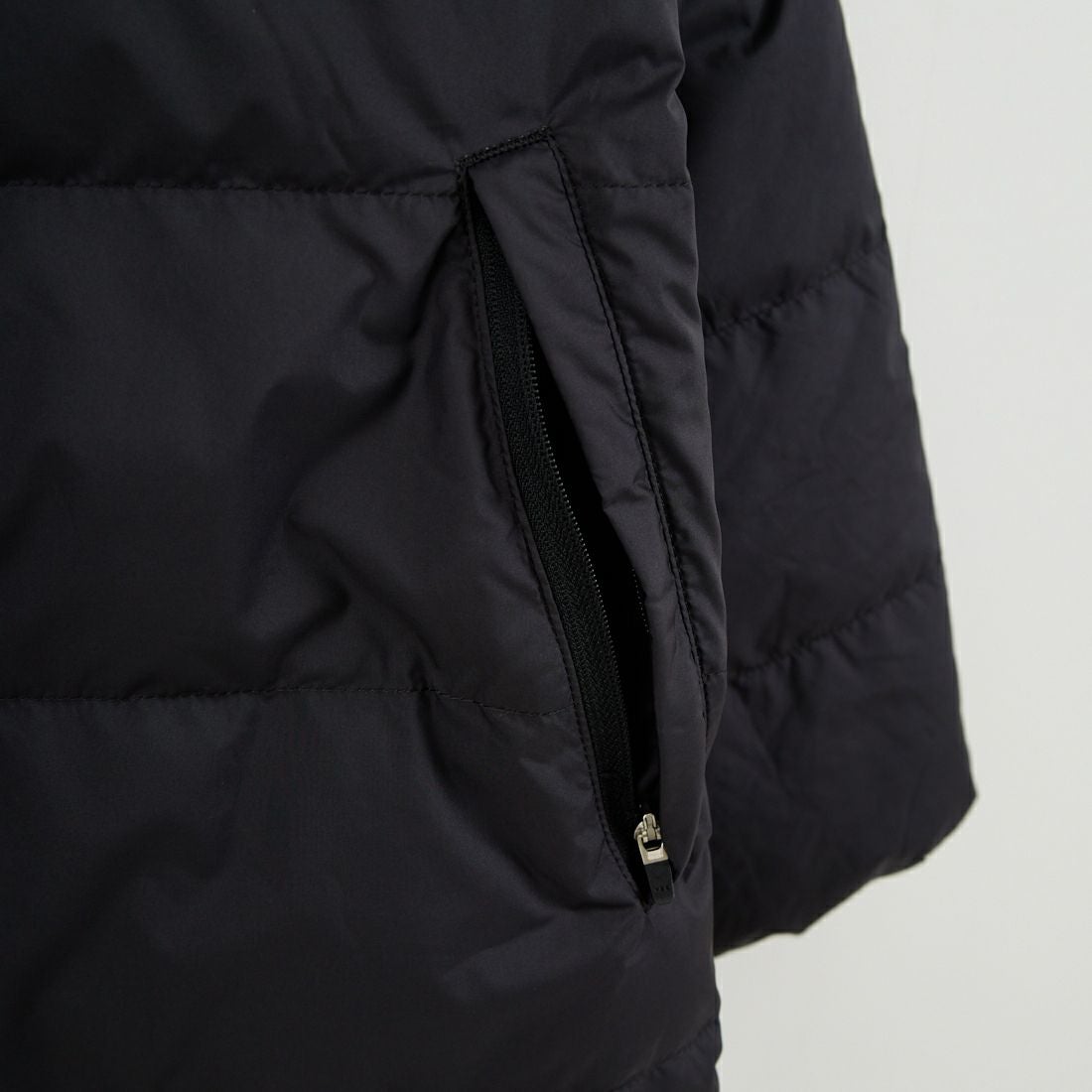 ORCIVAL [オーシバル] ラウンドネックロングコート [OR-A0602DPR] BLACK