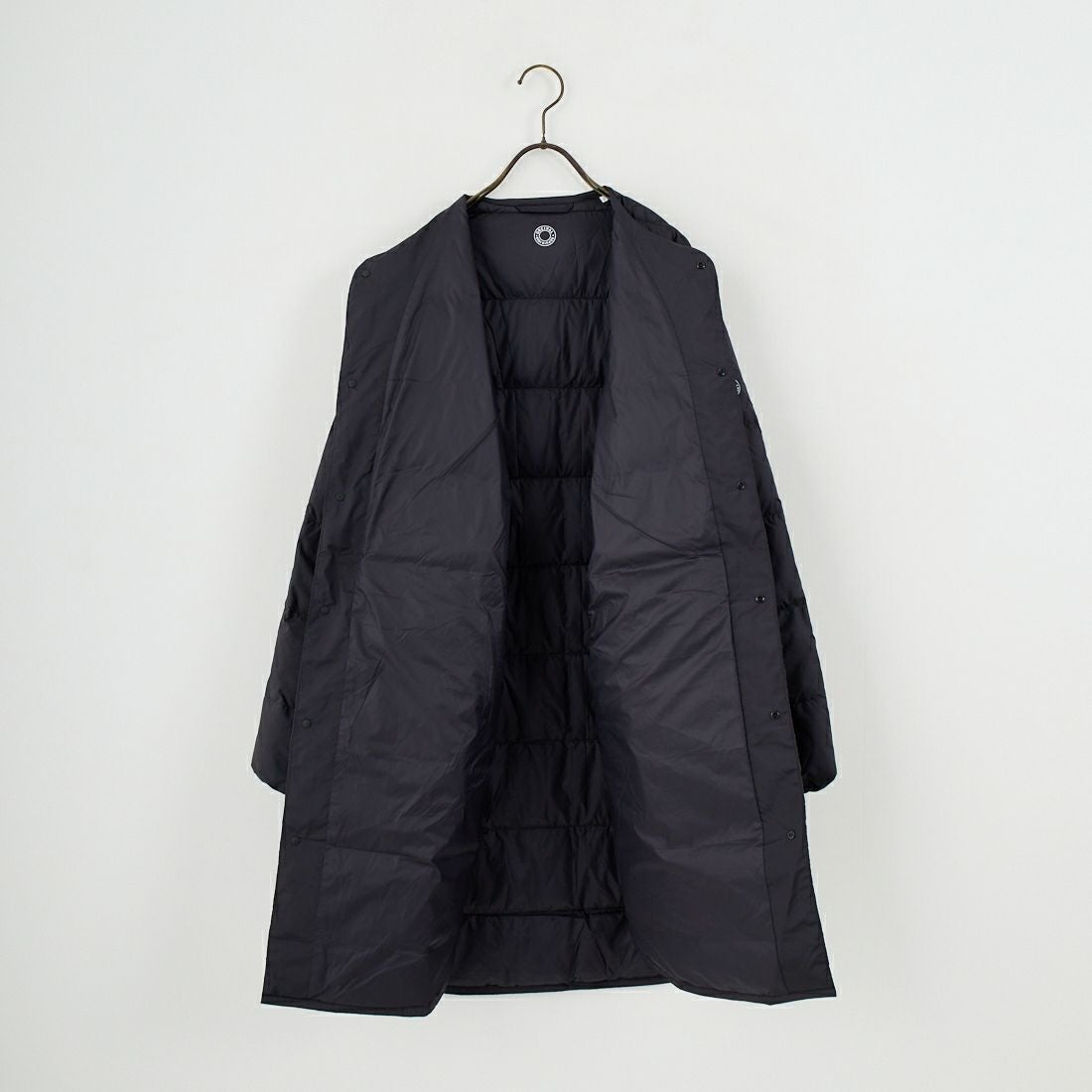 ORCIVAL [オーシバル] ラウンドネックロングコート [OR-A0602DPR] BLACK