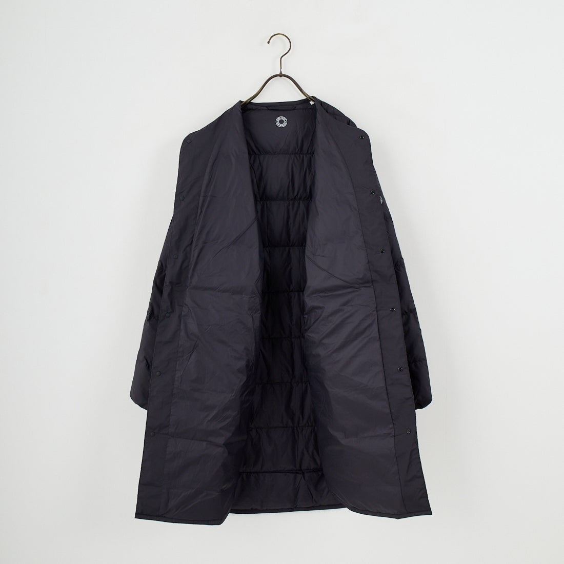 ORCIVAL [オーシバル] ラウンドネックロングコート [OR-A0602DPR] BLACK