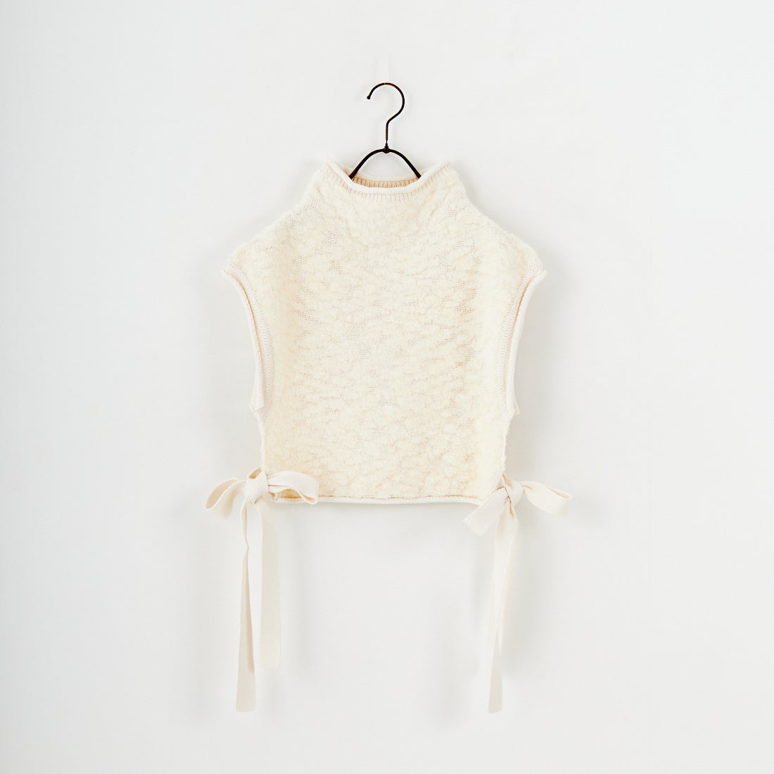 UNFIL [アンフィル] ランダムウール&ウーレンコットン ハイネックベスト [WVFL-UW122] OFF WHITE