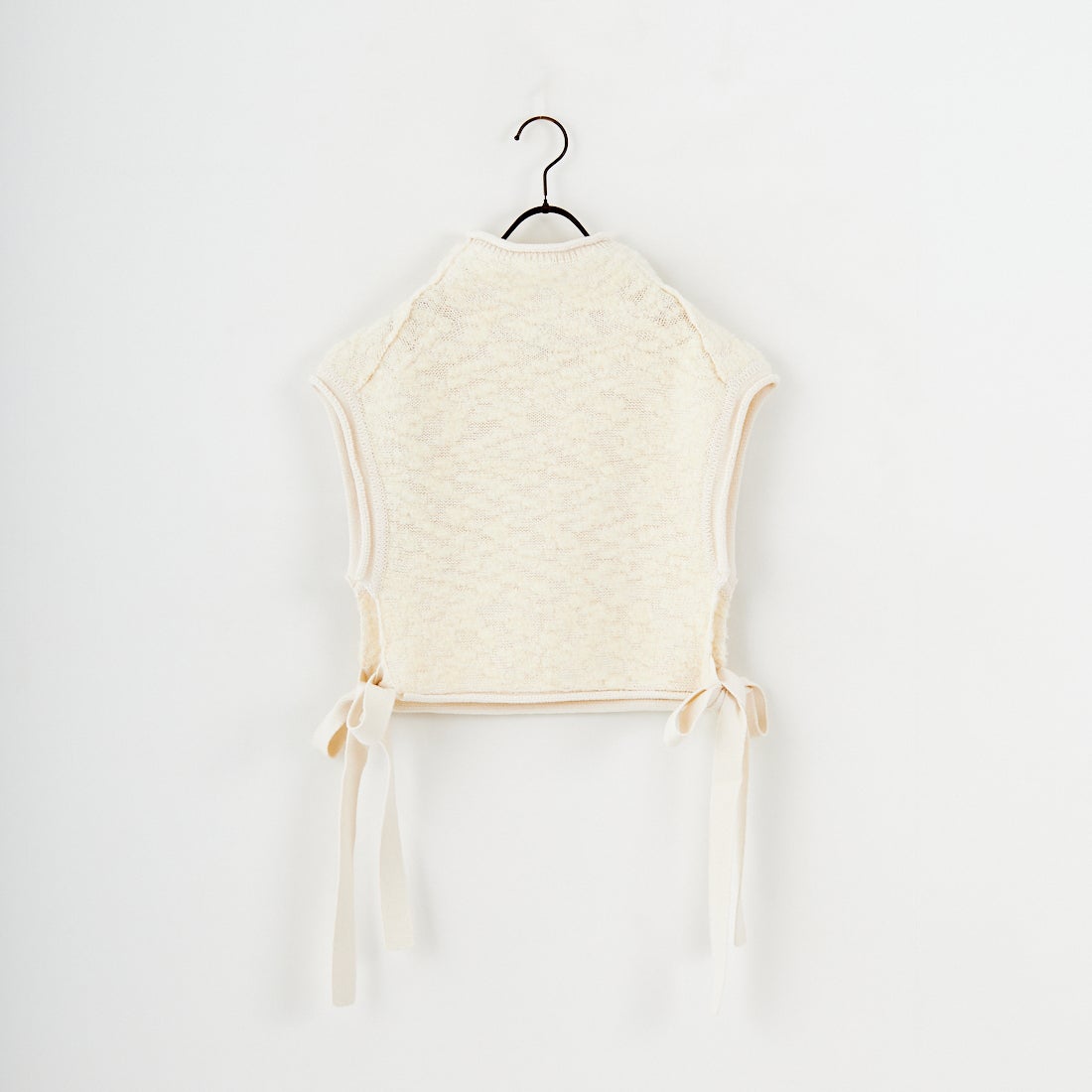 UNFIL [アンフィル] ランダムウール&ウーレンコットン ハイネックベスト [WVFL-UW122] OFF WHITE