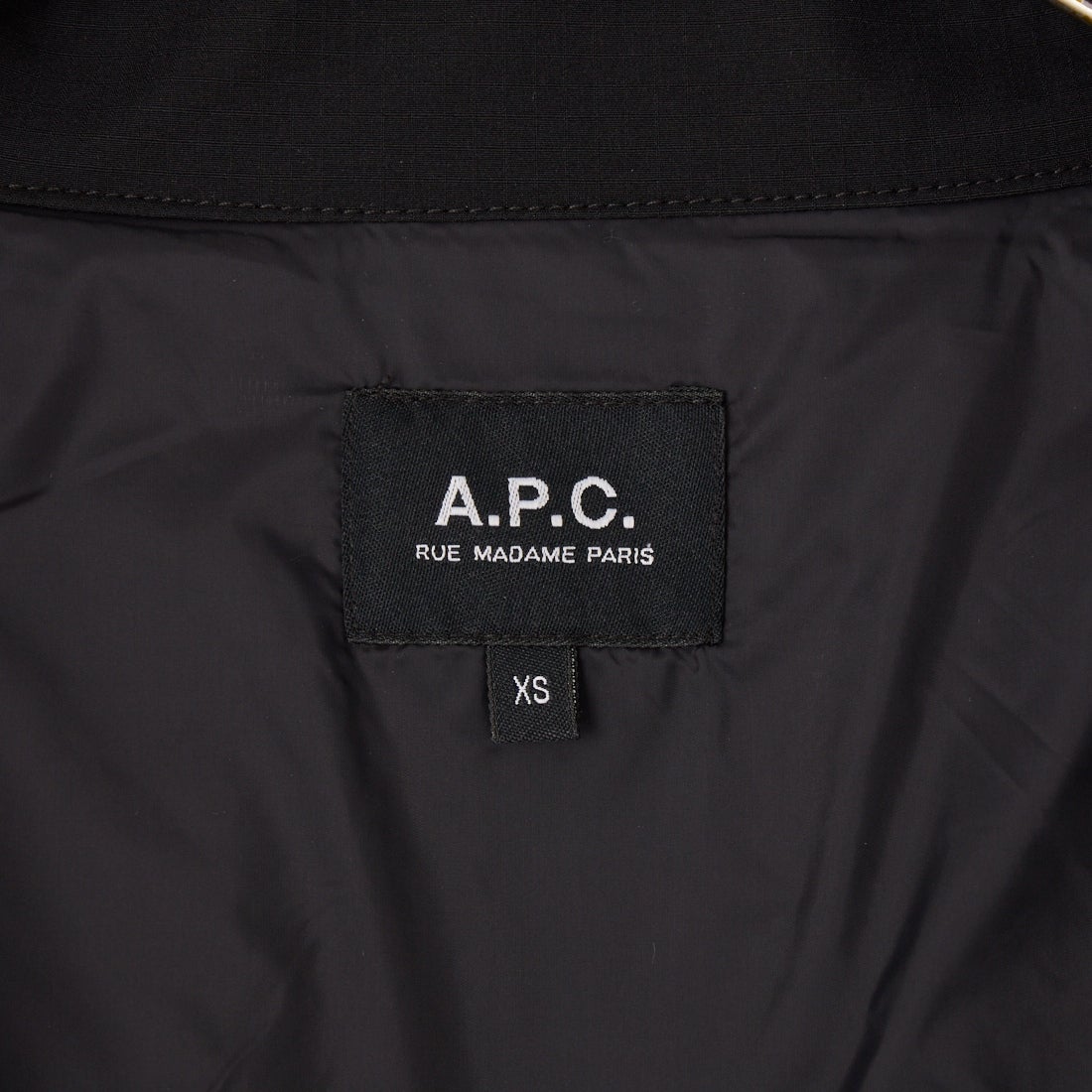 A.P.C. [アー・ペー・セー] ナイロンジップブルゾン [BLOUSON-SUTHERLAND] 99 NOIR