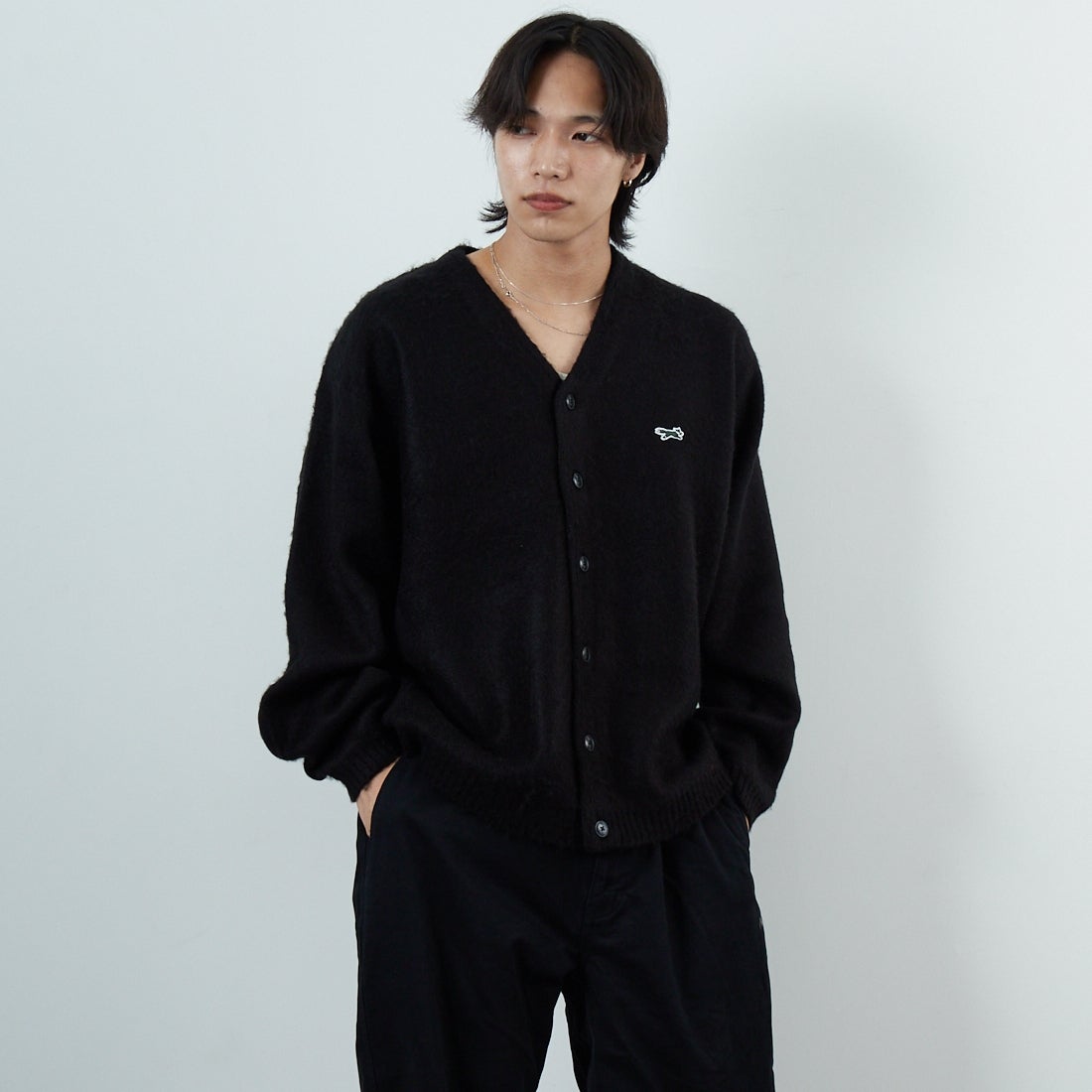 BLACK&&モデル身長：179cm 着用サイズ：M&&