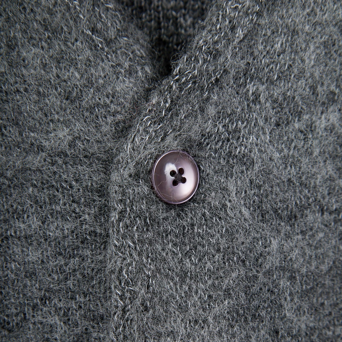 THE FOX [ザフォックス] 別注 シャギーニットカーディガン [JFL25AW-05-JF] GRAY