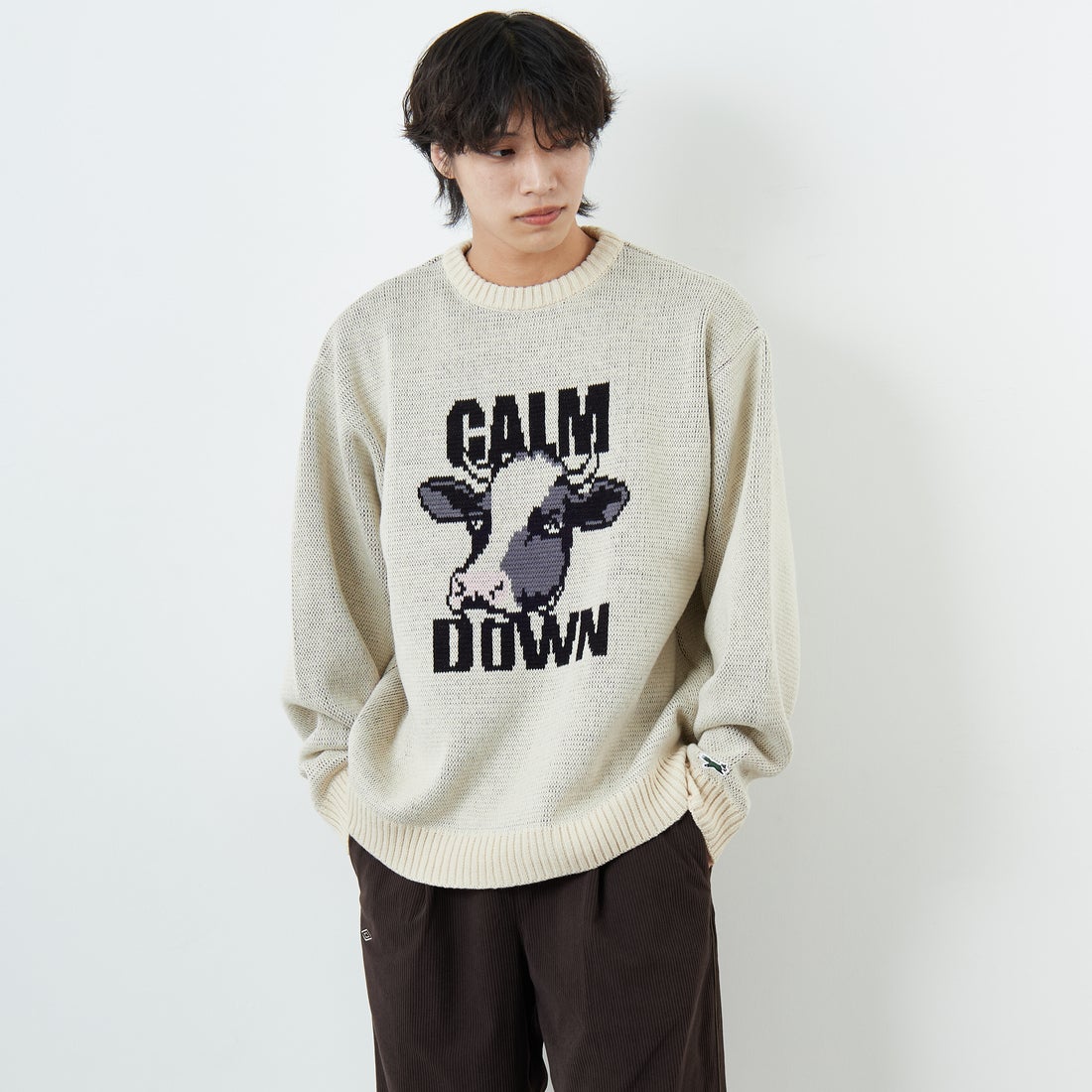 NATURAL&&モデル身長：179cm 着用サイズ：L&&