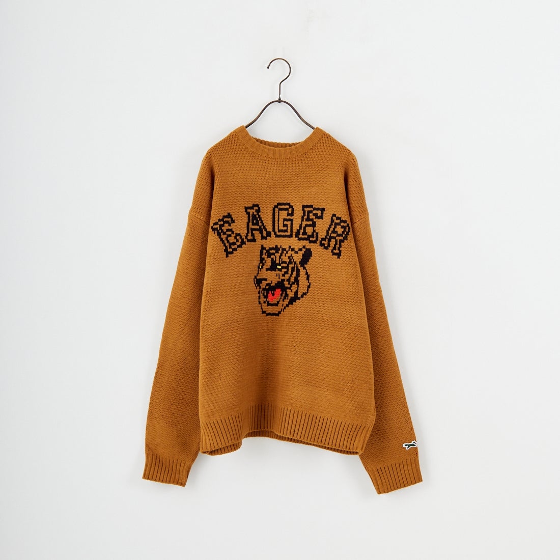 THE FOX [ザフォックス] 別注 アニマル柄クルーネックジャガードニット [JFL25AW-09-JF] CAMEL