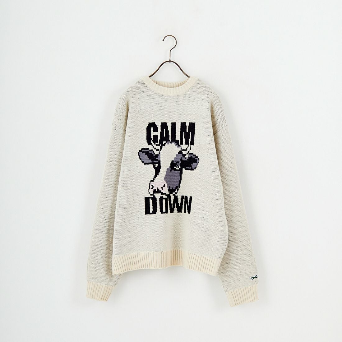 THE FOX [ザフォックス] 別注 アニマル柄クルーネックジャガードニット [JFL25AW-09-JF] NATURAL