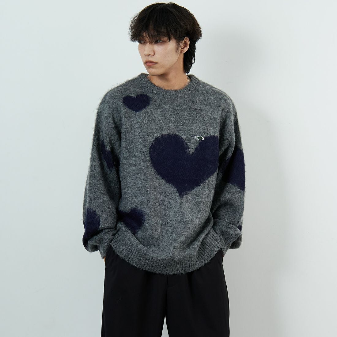 GRY ﾊｰﾄ&&モデル身長：179cm 着用サイズ：L&&