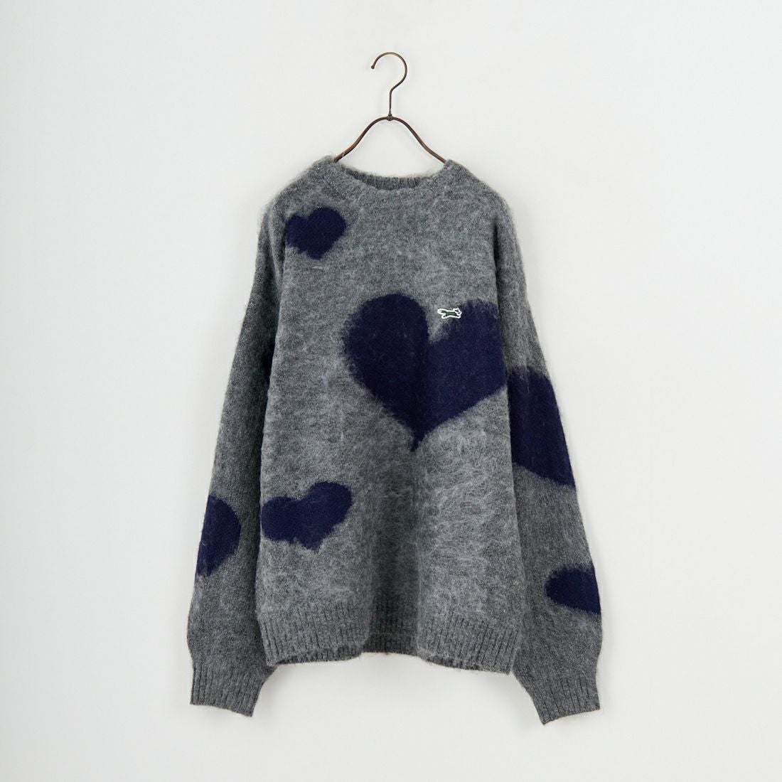 THE FOX [ザフォックス] 別注 ジャギークルーネックニット [JFL25AW-06-JF] GRY ﾊｰﾄ