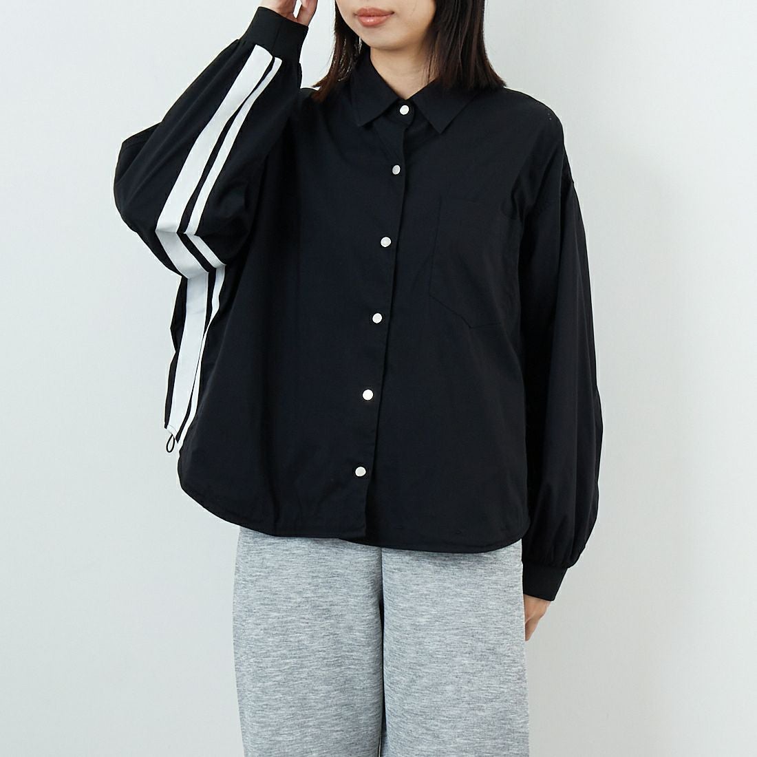 DIGNITE COLLIER [ディニテコリエ] サイドライン シャツブルゾン