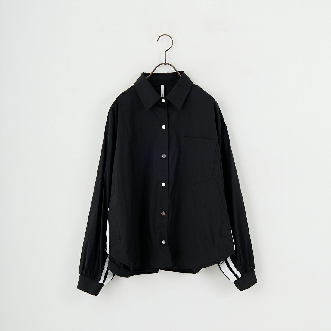 DIGNITE COLLIER [ディニテコリエ] サイドライン シャツブルゾン [80256120] 004 ﾌﾞﾗｯｸ