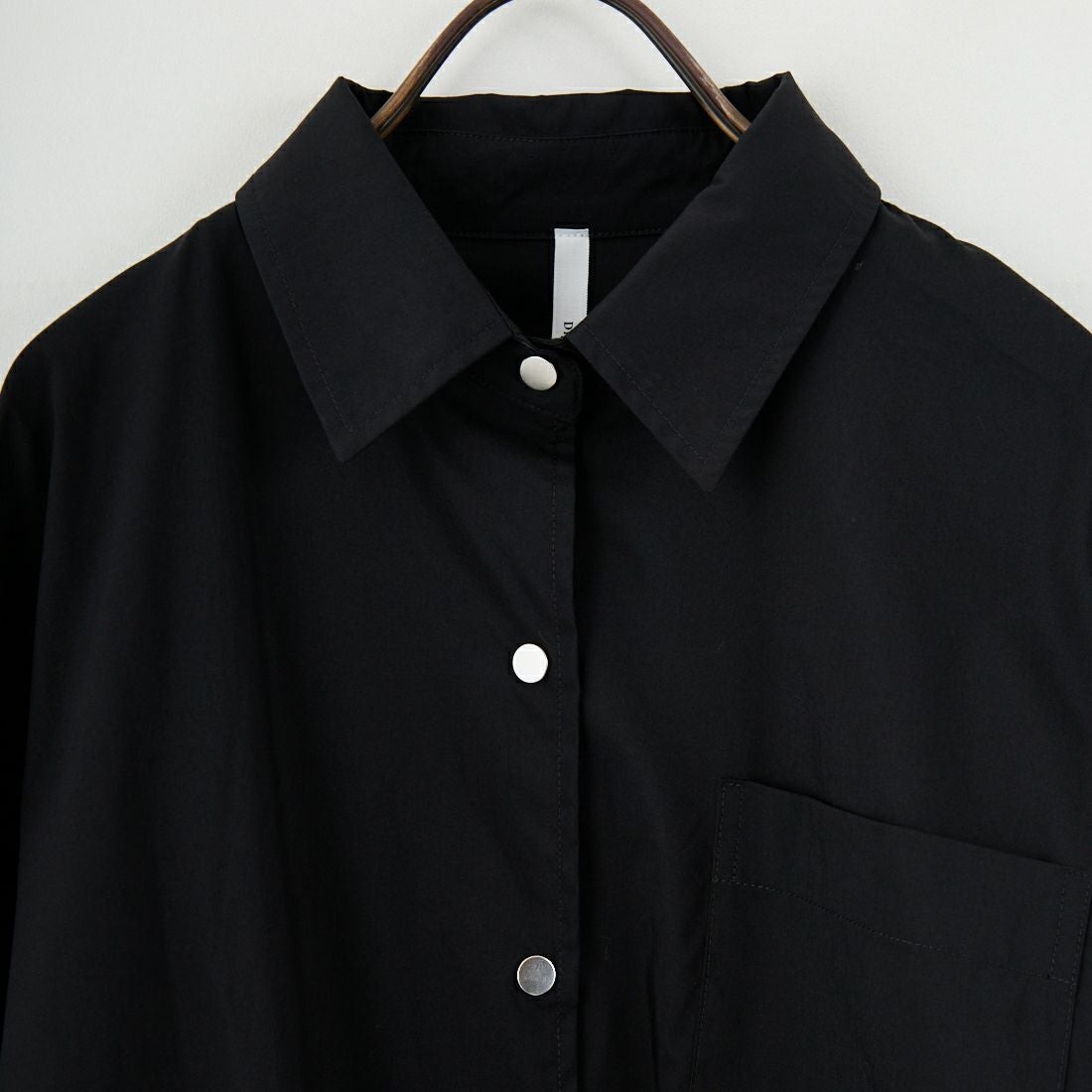 DIGNITE COLLIER [ディニテコリエ] サイドライン シャツブルゾン [80256120] 004 ﾌﾞﾗｯｸ