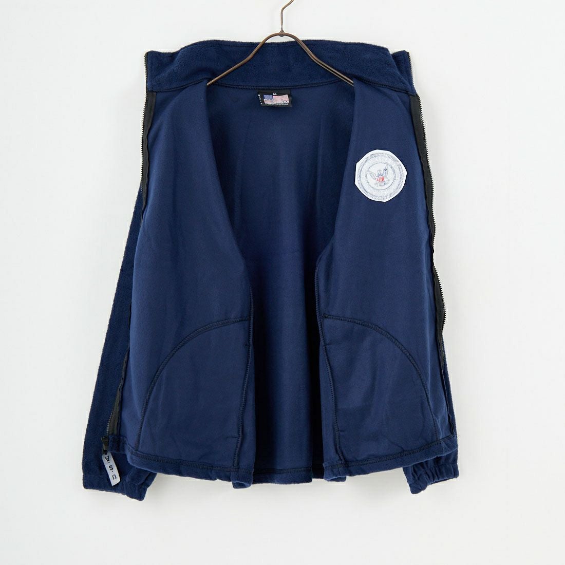 JWM Military Wear [ジェイダブリューエム ミリタリーウェア] US NAVY フリースジップアップジャケット [34684] NVY