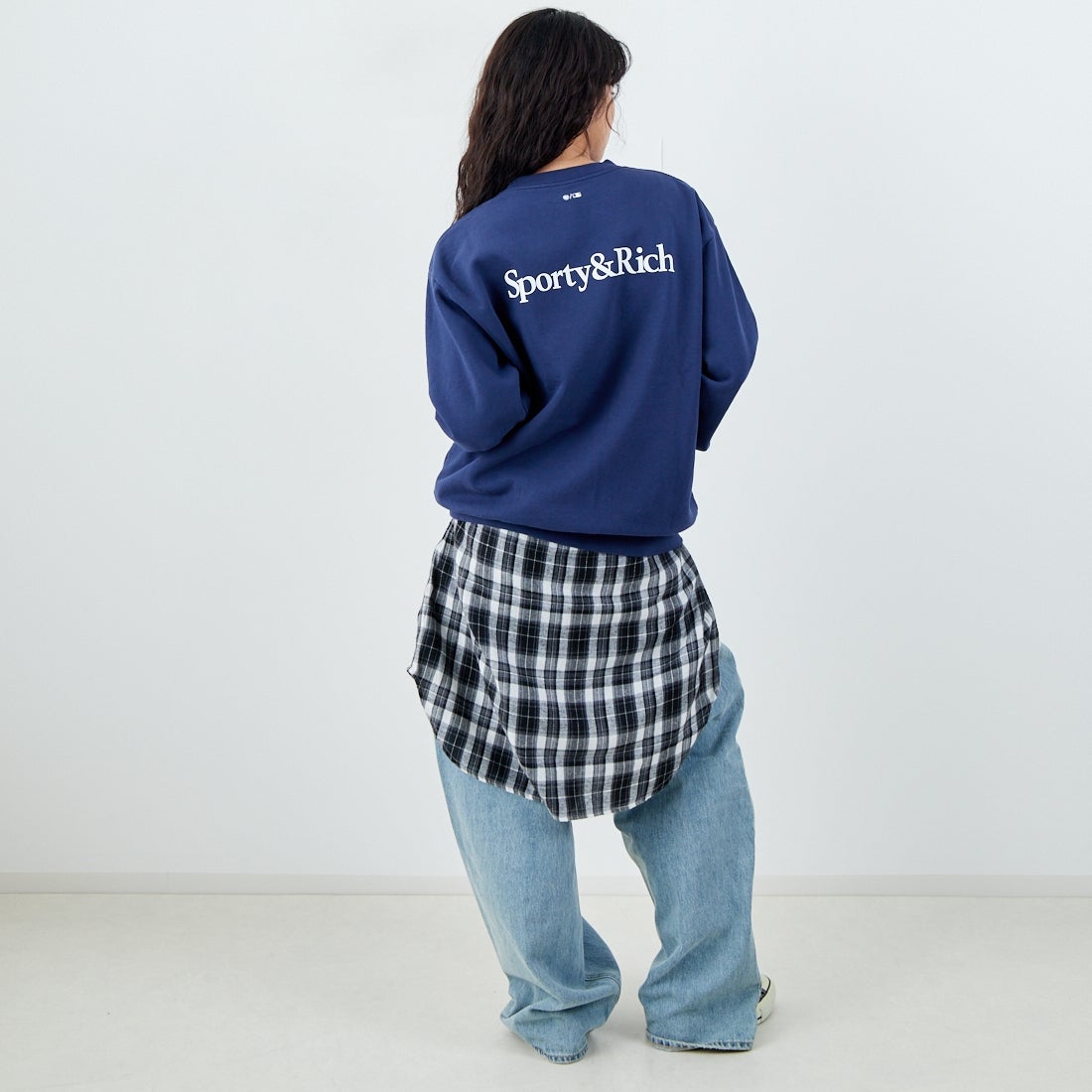 Sporty&Rich [スポーティアンドリッチ] NY セリフロゴクルーネック