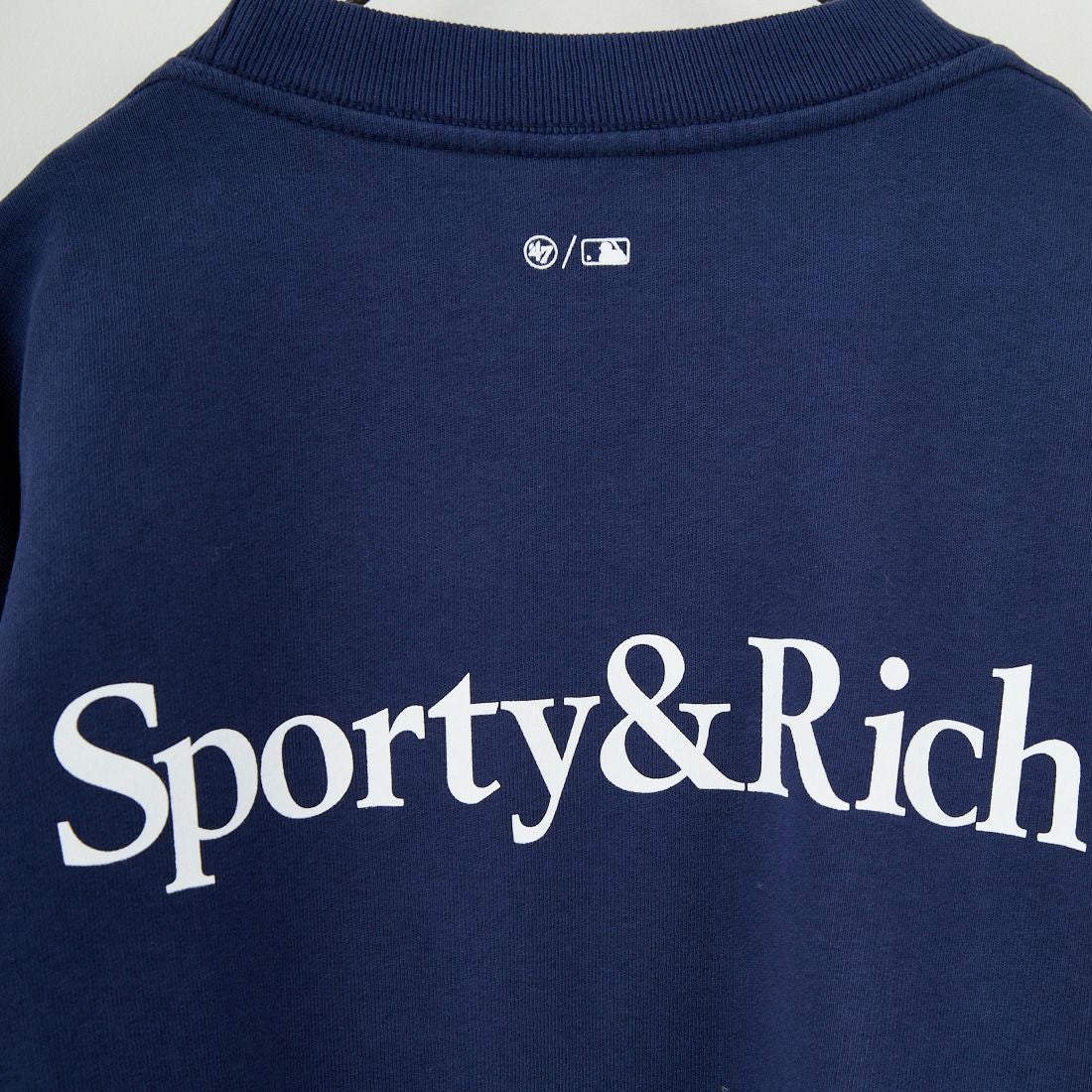 Sporty&Rich [スポーティアンドリッチ] NY セリフロゴクルーネックスウェット [ST071623631] DK.NAVY