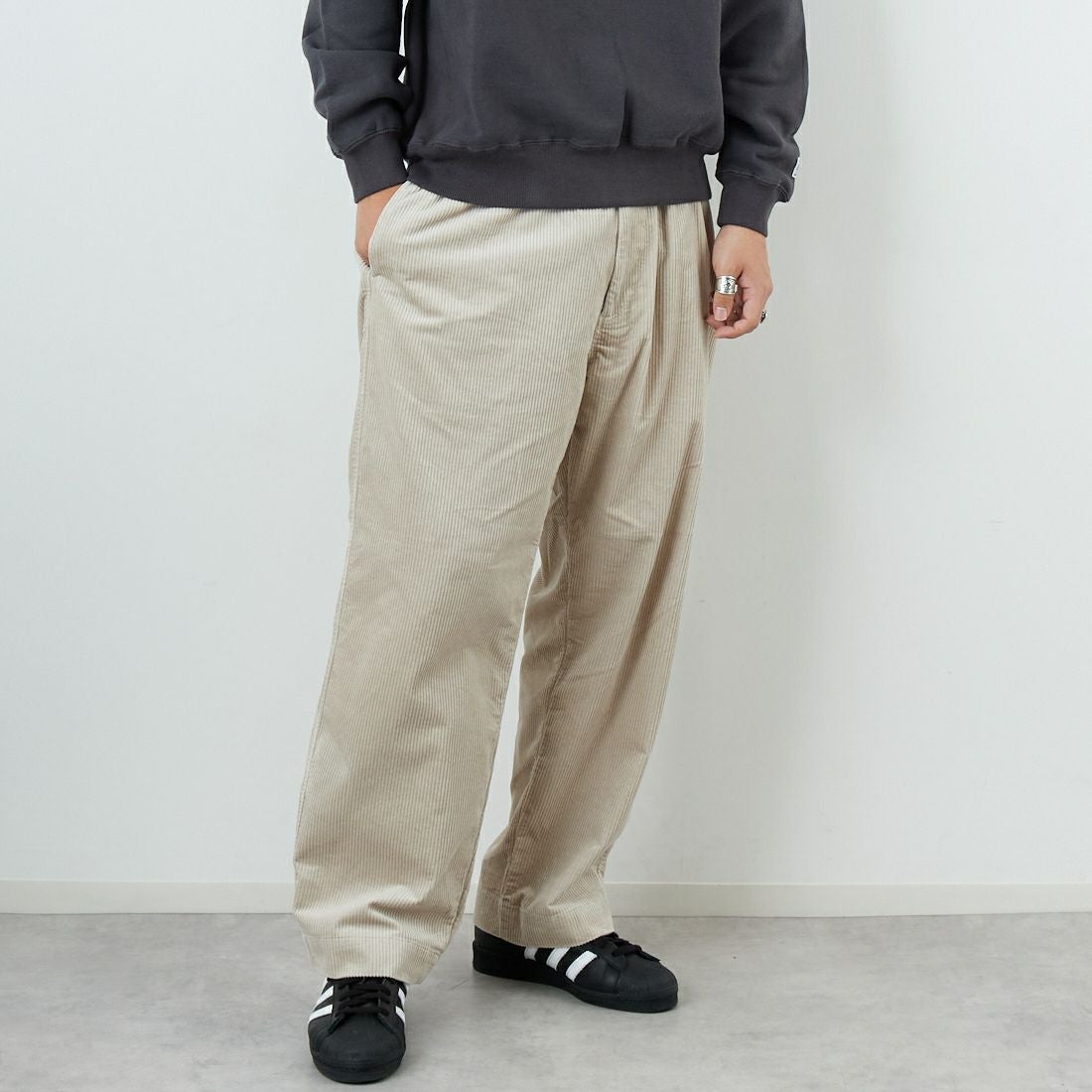 DANTON [ダントン] コーデュロイイージーストレートパンツ [DT