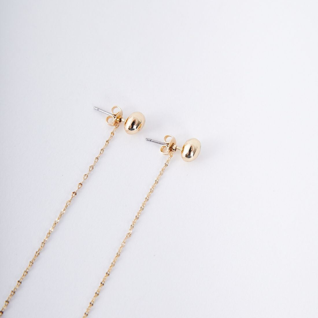 CHIGNON [シニヨン] プチエッグ&チェーン2WAYピアス [0055-340SH] GOLD