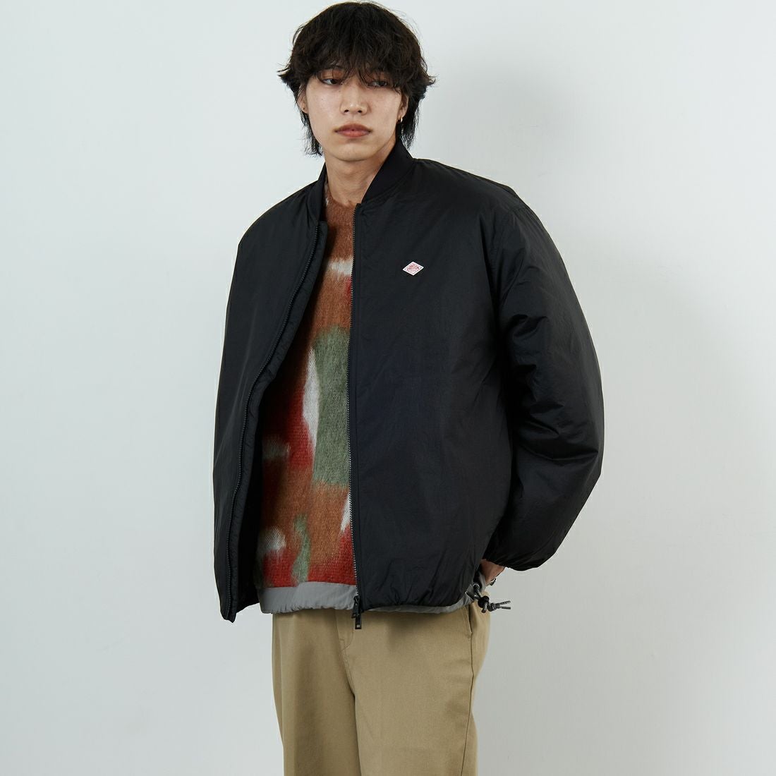 BLACK&&モデル身長：179cm 着用サイズ：M&&