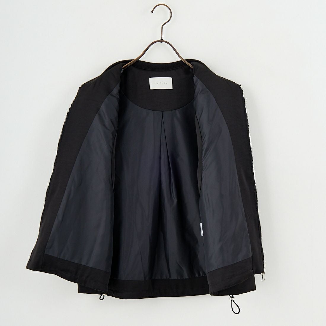 CHIGNON [シニヨン] サテンパフィーベスト [4655-252MK] BLACK