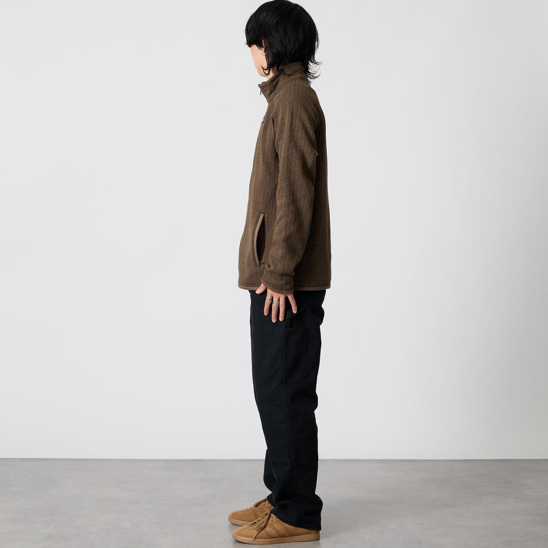carhartt WIP [カーハートダブリューアイピー] ダブルニーパンツ [I034796] BLACK &&モデル身長：177cm 着用サイズ：30&&