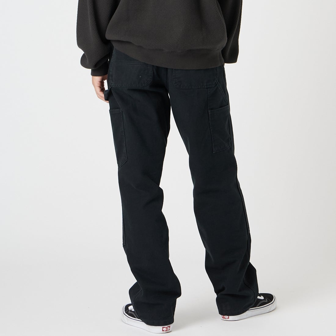 carhartt WIP [カーハートダブリューアイピー] ダブルニーパンツ [I034796] BLACK &&モデル身長：175cm 着用サイズ：30&&