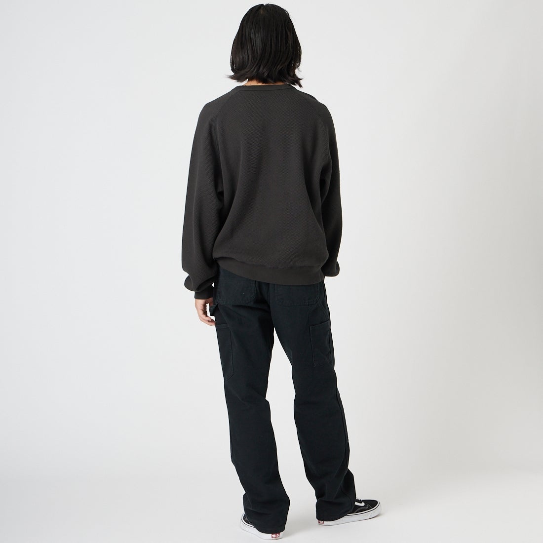 carhartt WIP [カーハートダブリューアイピー] ダブルニーパンツ [I034796] BLACK &&モデル身長：175cm 着用サイズ：30&&