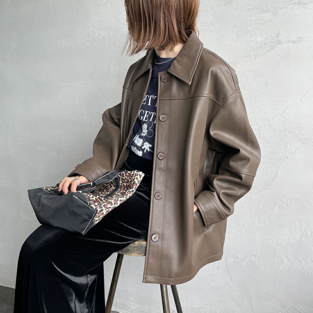 BROWN&&モデル身長：158cm 着用サイズ：F&&