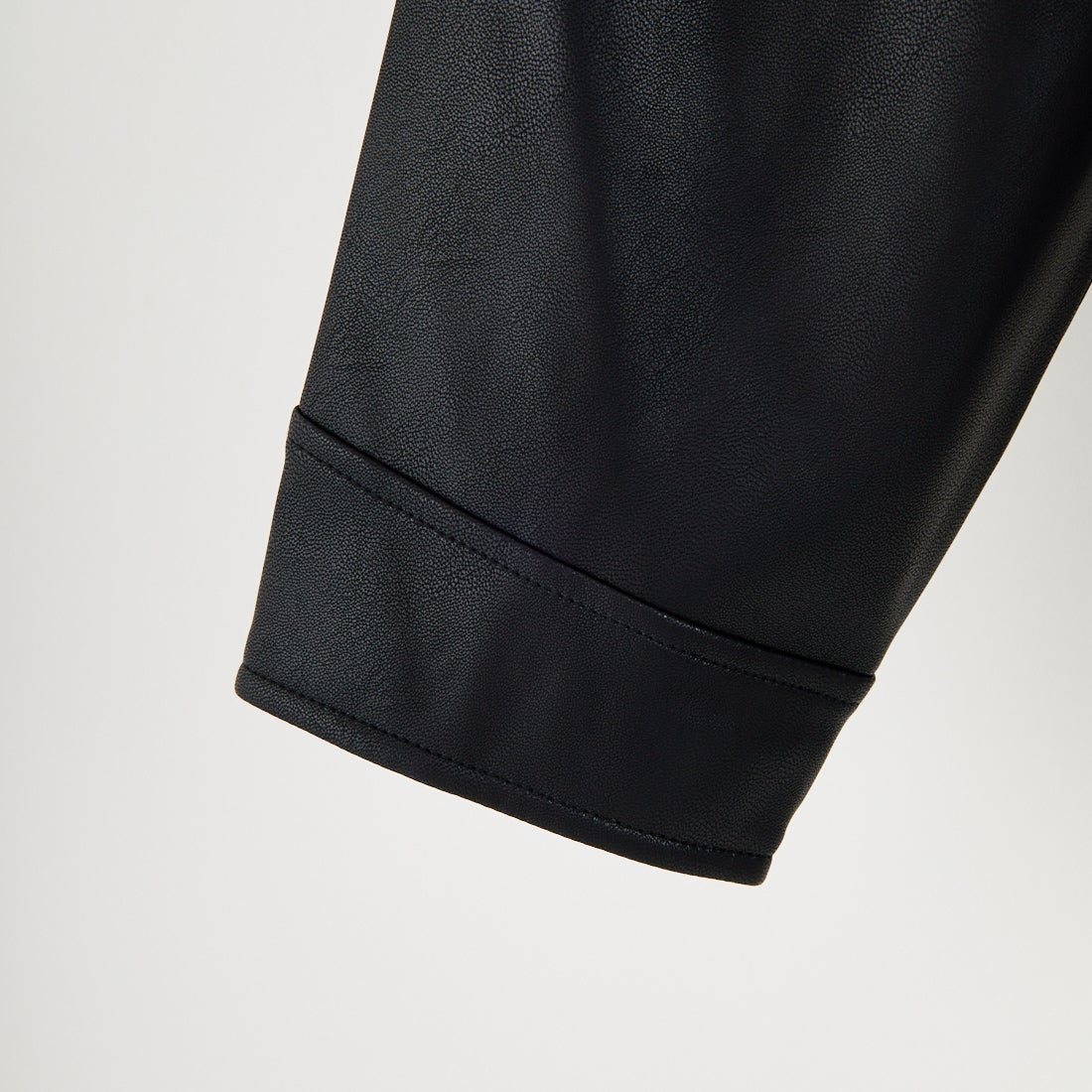 Jeans Factory Clothes [ジーンズファクトリークローズ] スリーブデザイン フェイクレザージャケット [25478-HN] BLACK