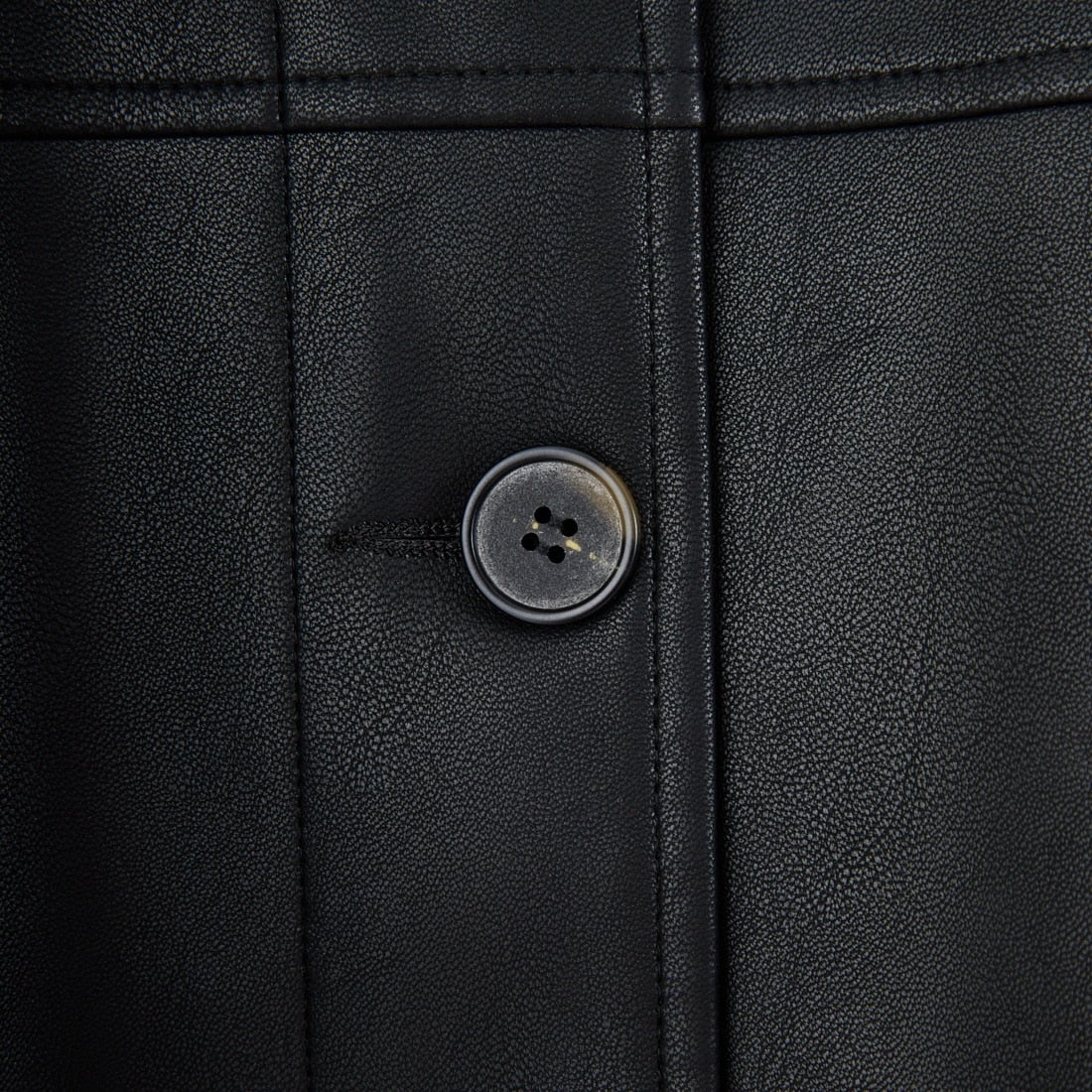 Jeans Factory Clothes [ジーンズファクトリークローズ] スリーブデザイン フェイクレザージャケット [25478-HN] BLACK