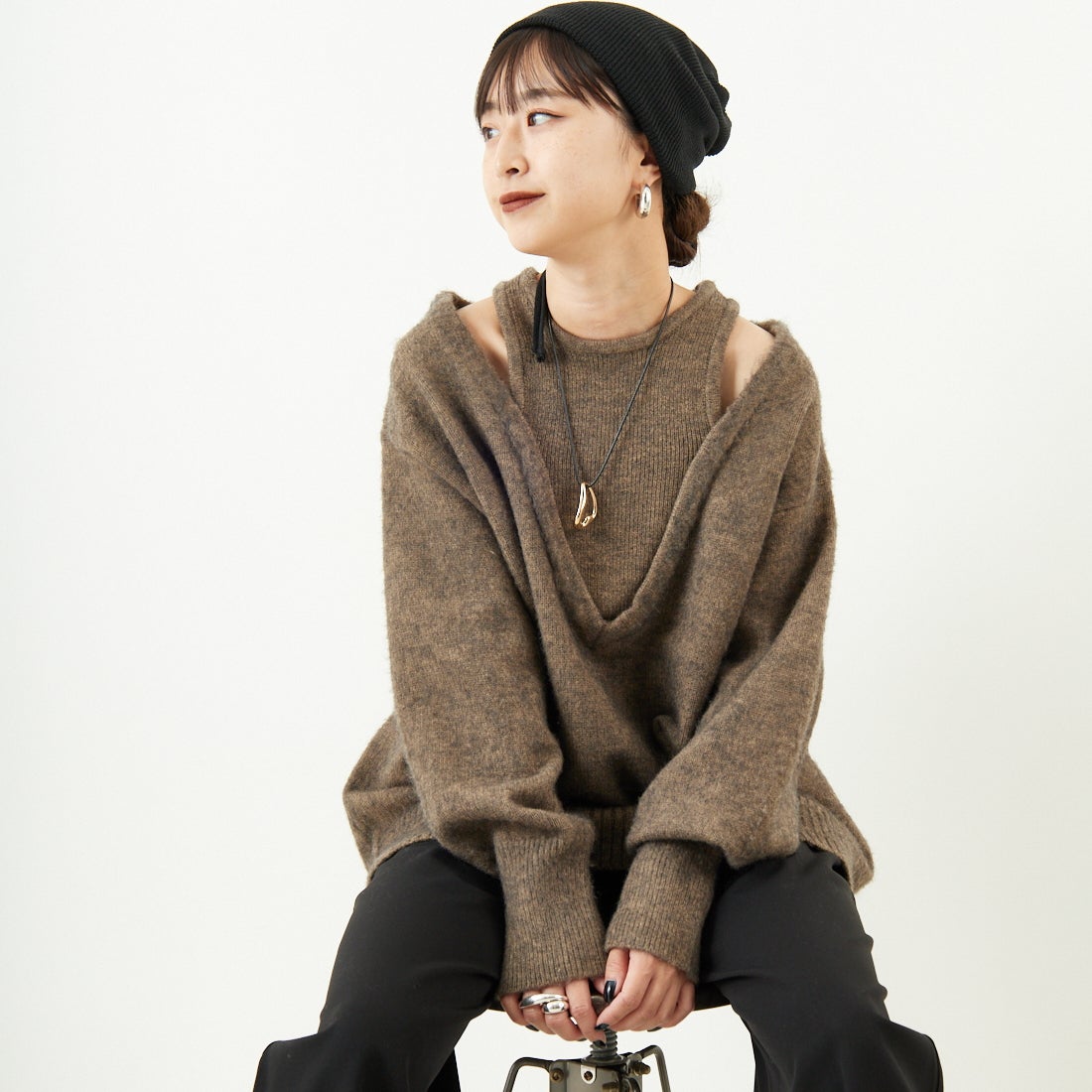 26 MOCHA&&モデル身長：150cm 着用サイズ：F&&