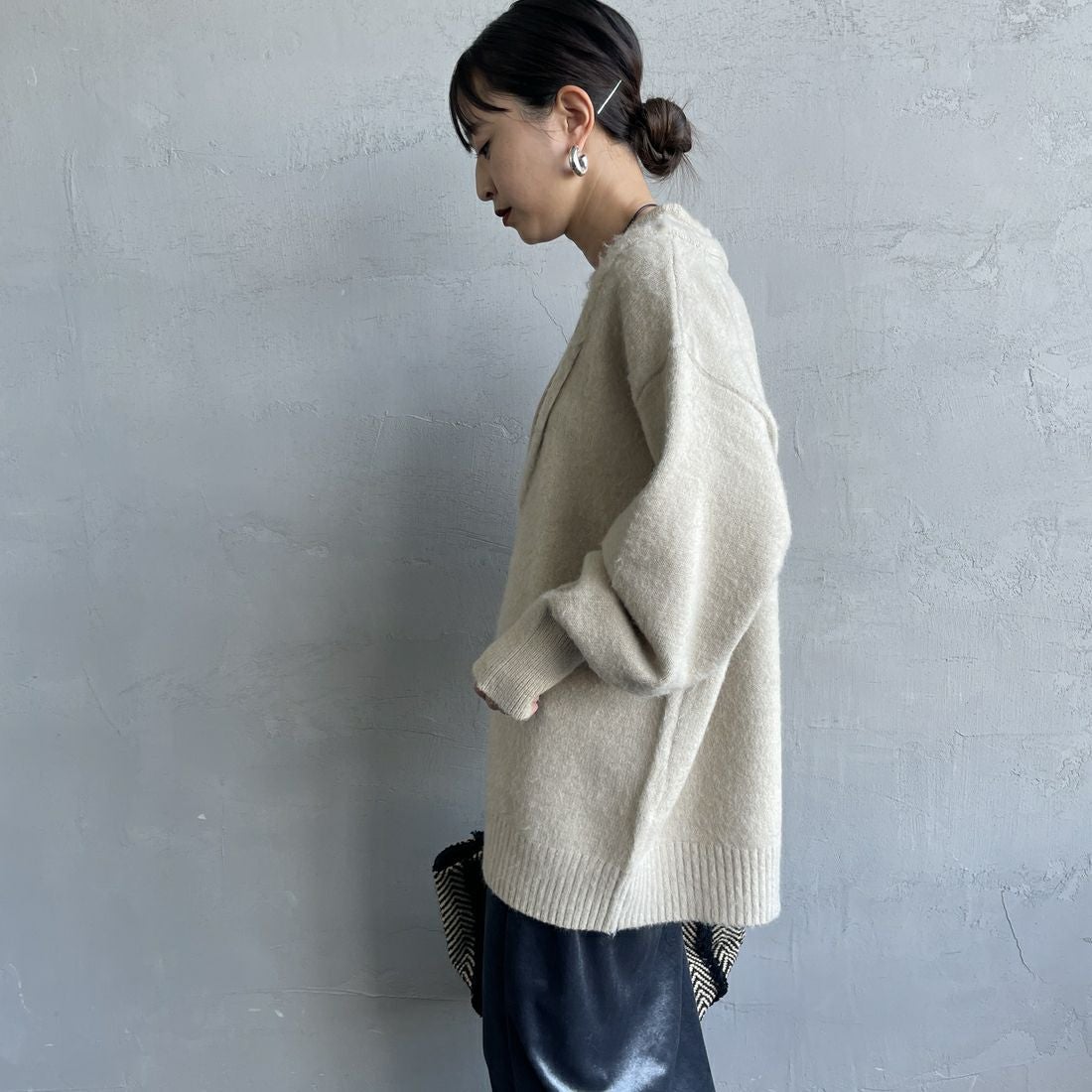 nenom [ネノム] レイヤードデザイン Vネックニット [NE25131039