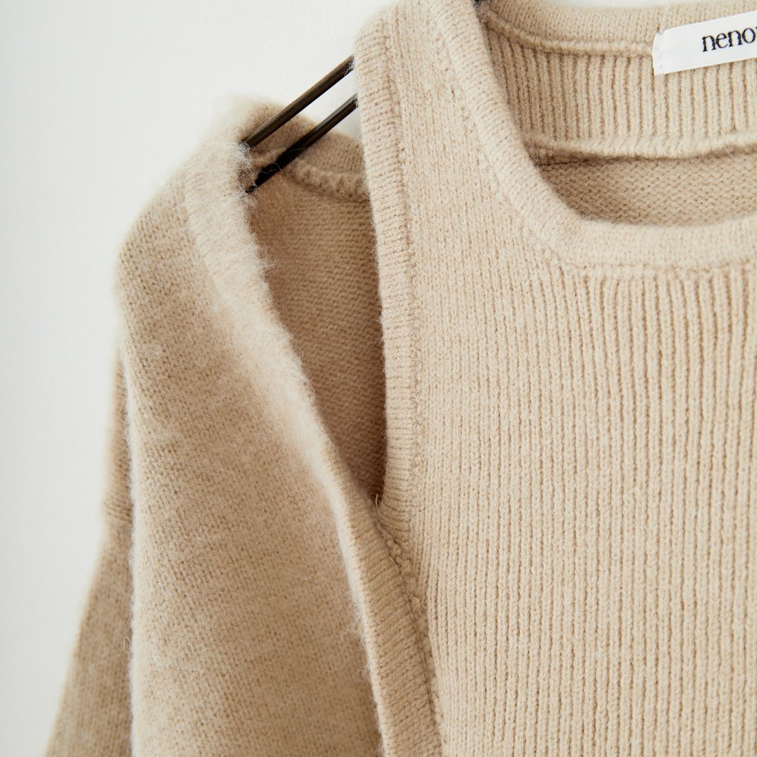 nenom [ネノム] レイヤードデザイン Vネックニット [NE25131039