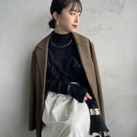 09 BLACK&&モデル身長：150cm 着用サイズ：F&&