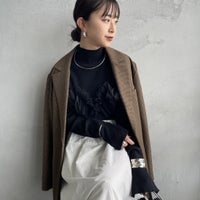 09 BLACK&&モデル身長：150cm 着用サイズ：F&&