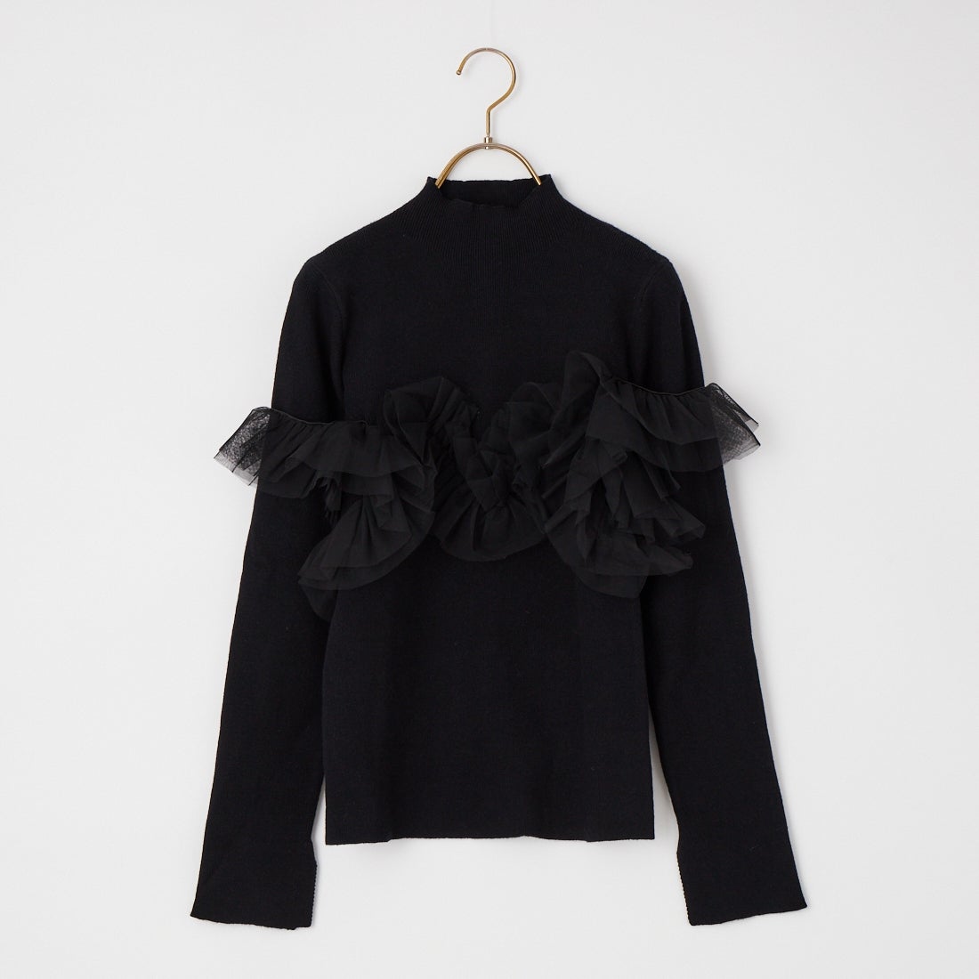 nenom [ネノム] マルチWAY チュールドッキングニットプルオーバー [NE25131042] 09 BLACK