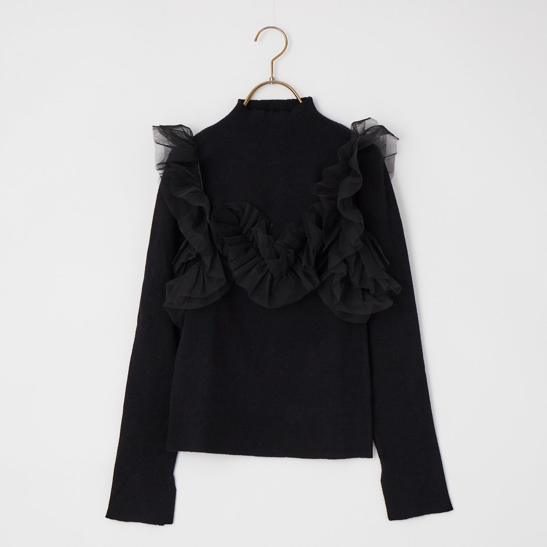nenom [ネノム] マルチWAY チュールドッキングニットプルオーバー [NE25131042] 09 BLACK